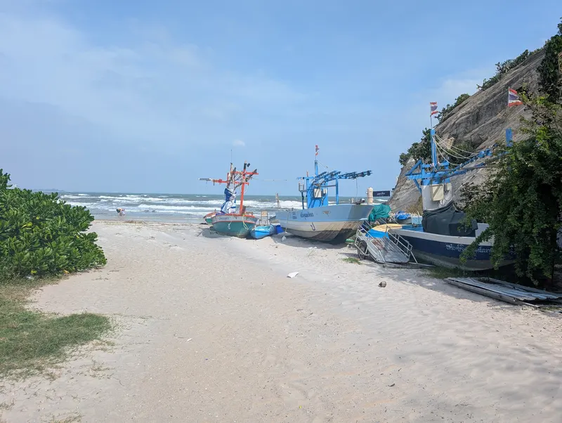 Beach and sea view in Hua Hin, a weekend trip from Bangkok